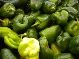 sweet green peppers